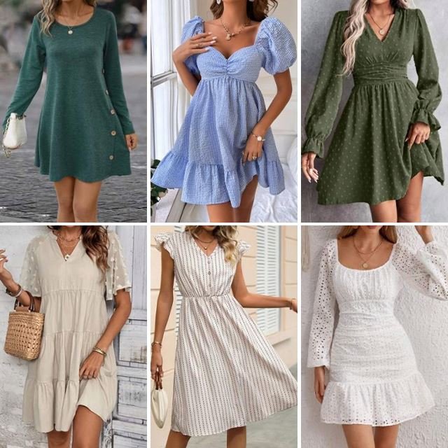Inventory women's soft and loose summer slim fit used casual dresses for low price sale