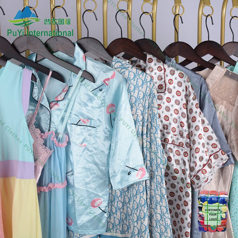 Sexy sleepwear silk lace soft use clothes korean bale second hand clothes women used clothing