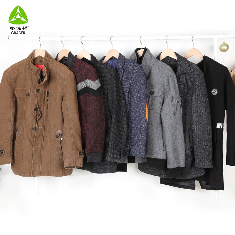 Thrift Stores Used Clothes Branded Bales 45Kg Second Hand Clothing Woolen Woolen Coat In Bundle