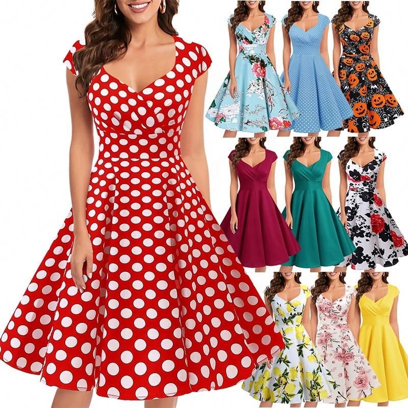 Fashion Dress Woman Casual Dress Long Sleeve Dress Plus Size Women's Clothing Stock