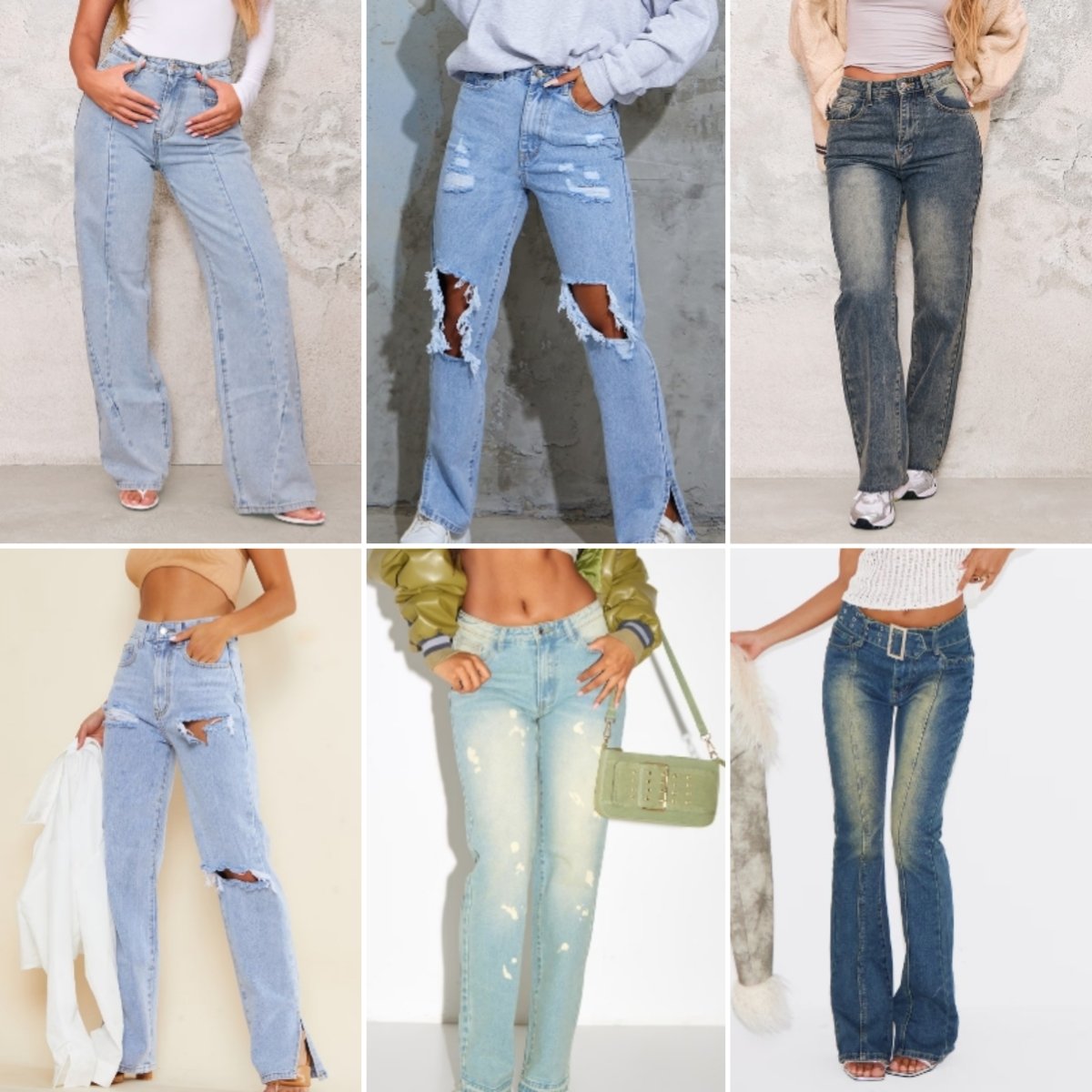 European stretch straight fashion versatile trend slim fit casual black and white Male/Female stock jeans
