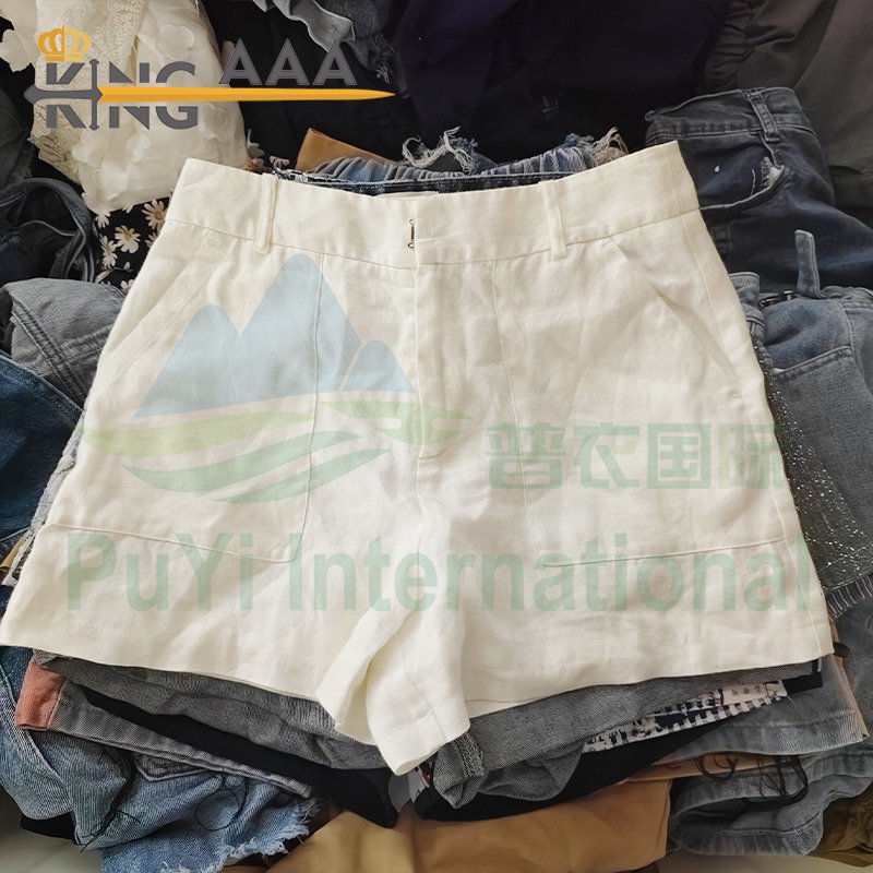 ladies short pants baggy denim shorts second hand mixed bale clothes used clothes from china