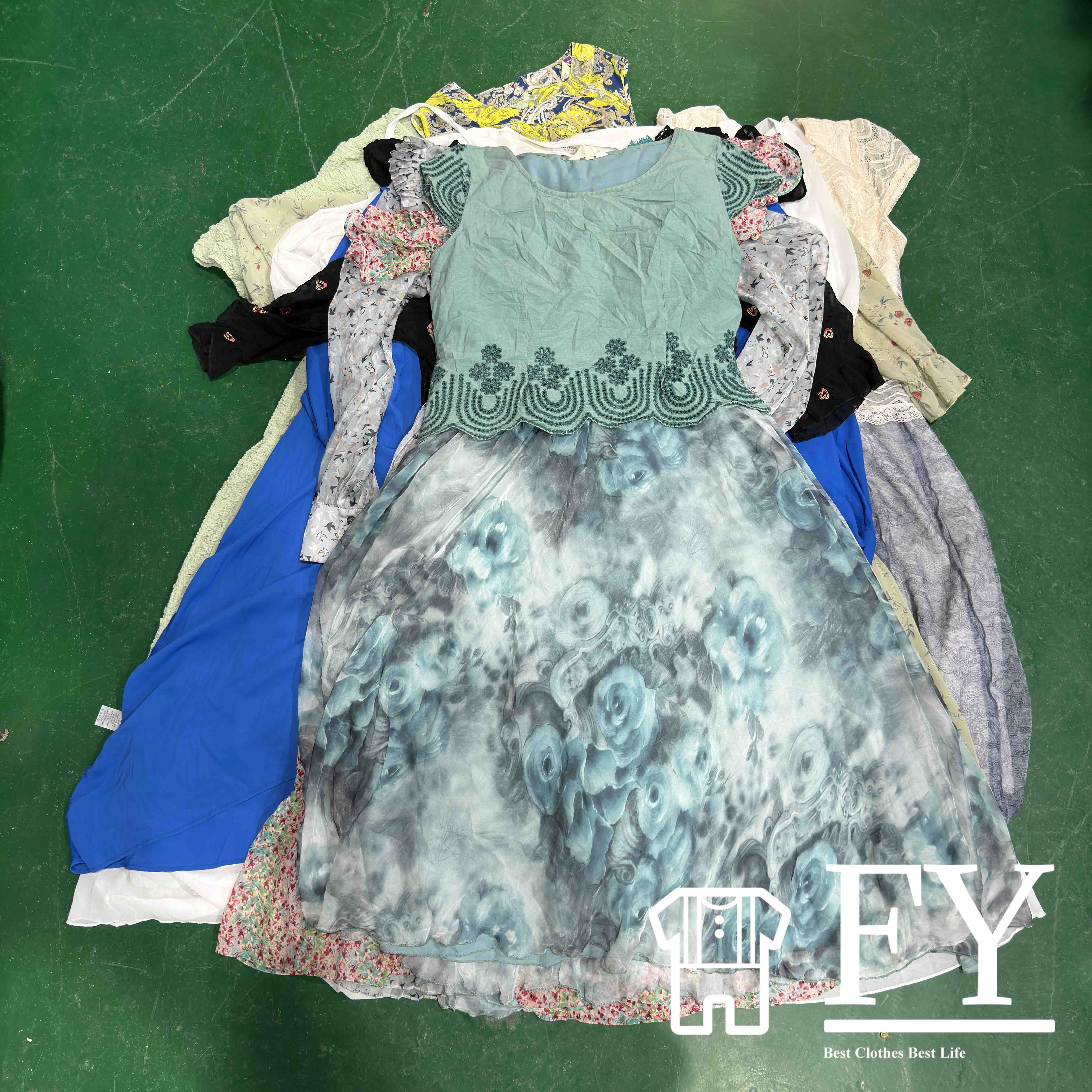 FengYang Ladies Silk Dress Second Hand Clothing In Bales Mixed Used Clothing From USA