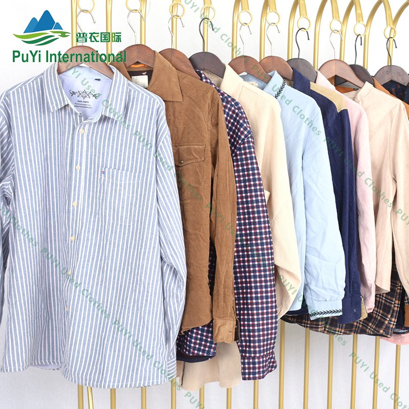 winter men shirt ladies plaid coat second hand branded clothing bales used clothes men shirt us