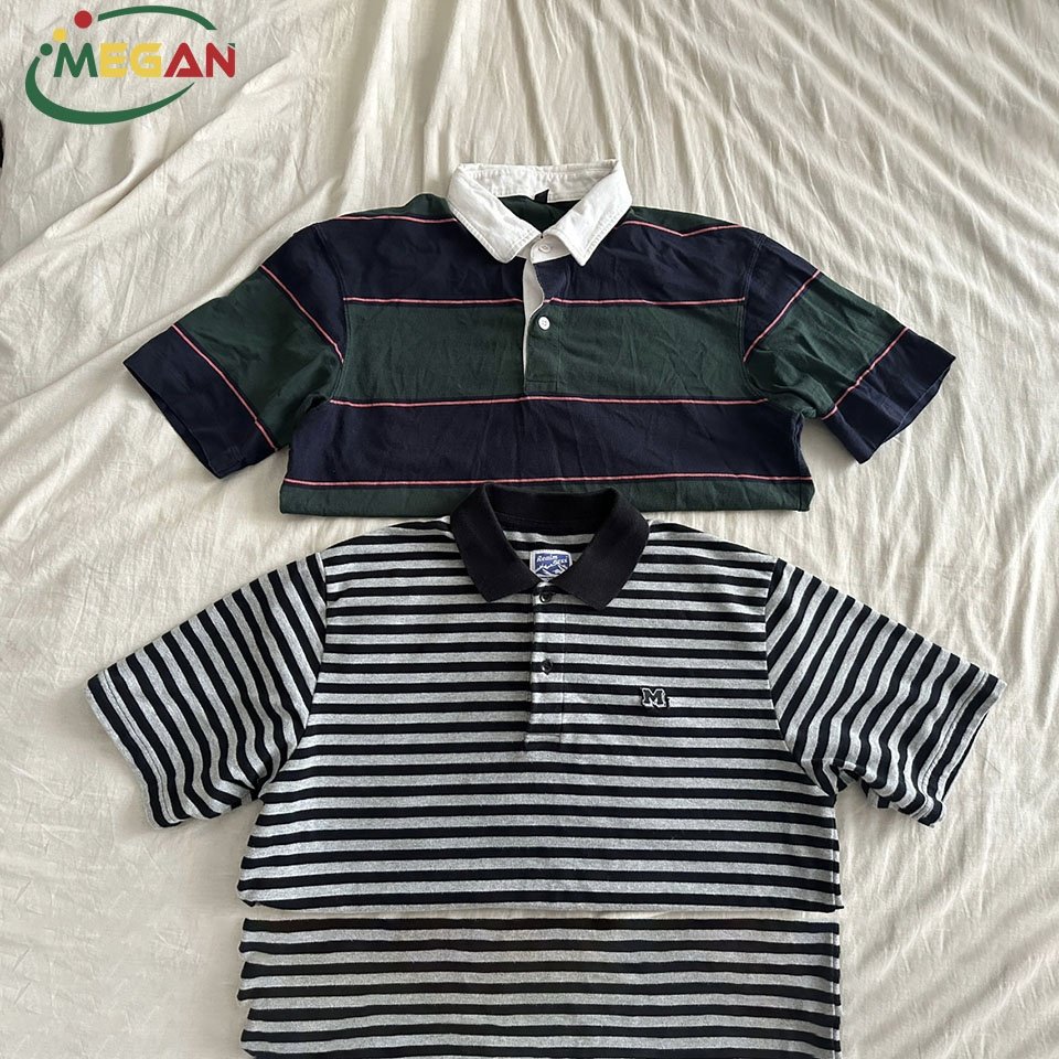 Megan Premium Quality Used Summer Golf Clothes Bales Printed Used Polo Shirts For Men
