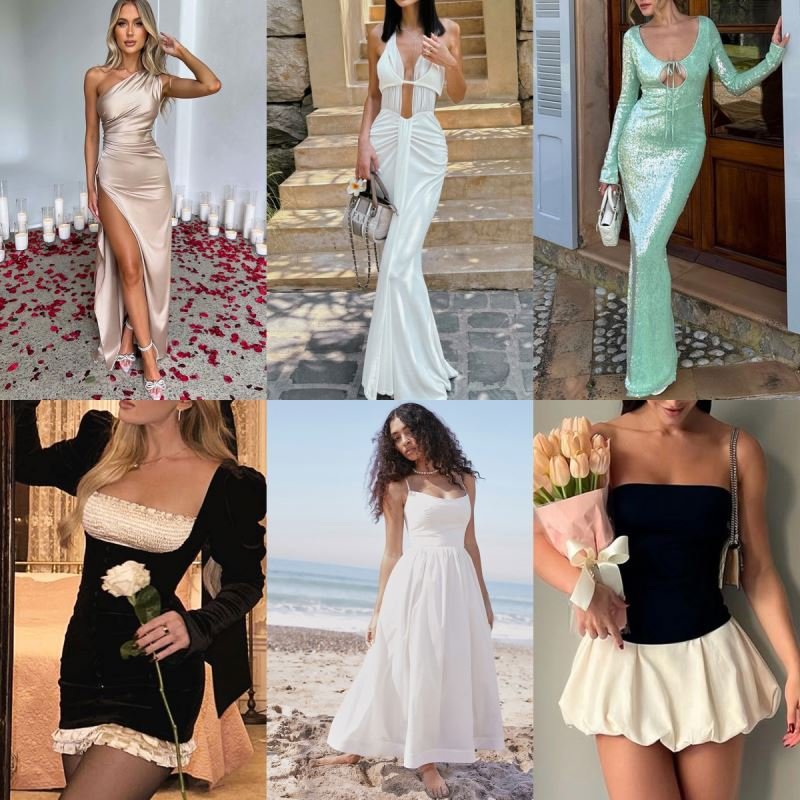 Stock Wholesale Bulks New Bales Clothes Used Clothes Bales For Women Long Dresses Brand Discount Women's Clothing Dress