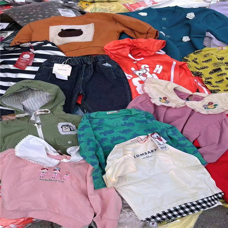 Wholesale Summer & Autumn Fashion Kids Apparel Mixed Style and Sizes Dress for Boy Girl Baby Clothes Children's Clothing