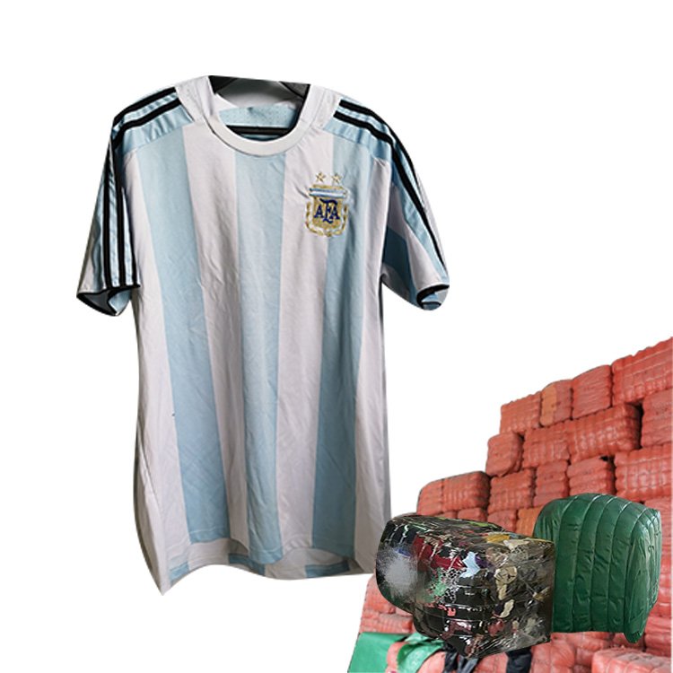 Best Quality 100Kg Per Bale Colourful Summer Second Hand Clothing, Factory Wholesale Used Jersey Bale Clothes
