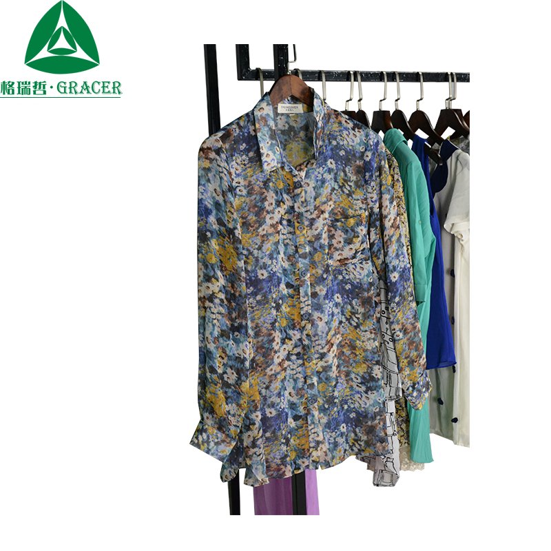 Thrift Clothes Branded Ladies Silk Blouse Suppliers For Second Hand Clothing Used Clothes Philippines Bales