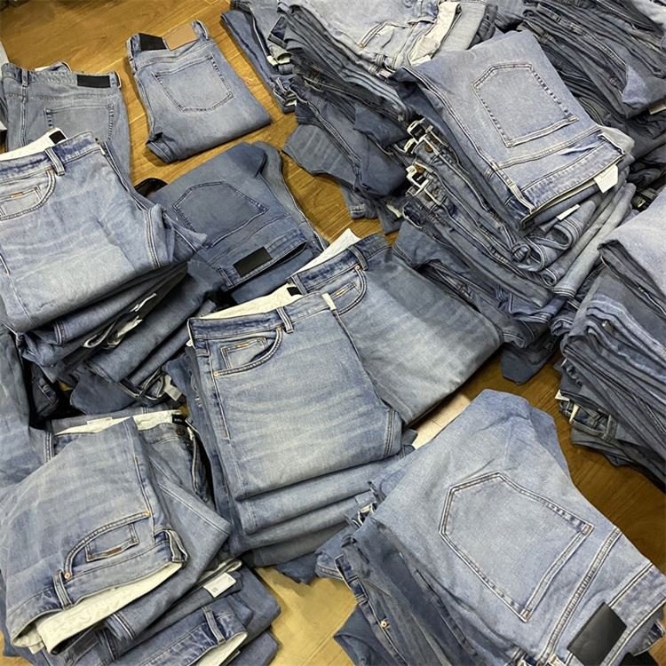 stock used fashion jeans men's skinny jeans stocks surplus garments cheap denim jeans for men mixed stock lots