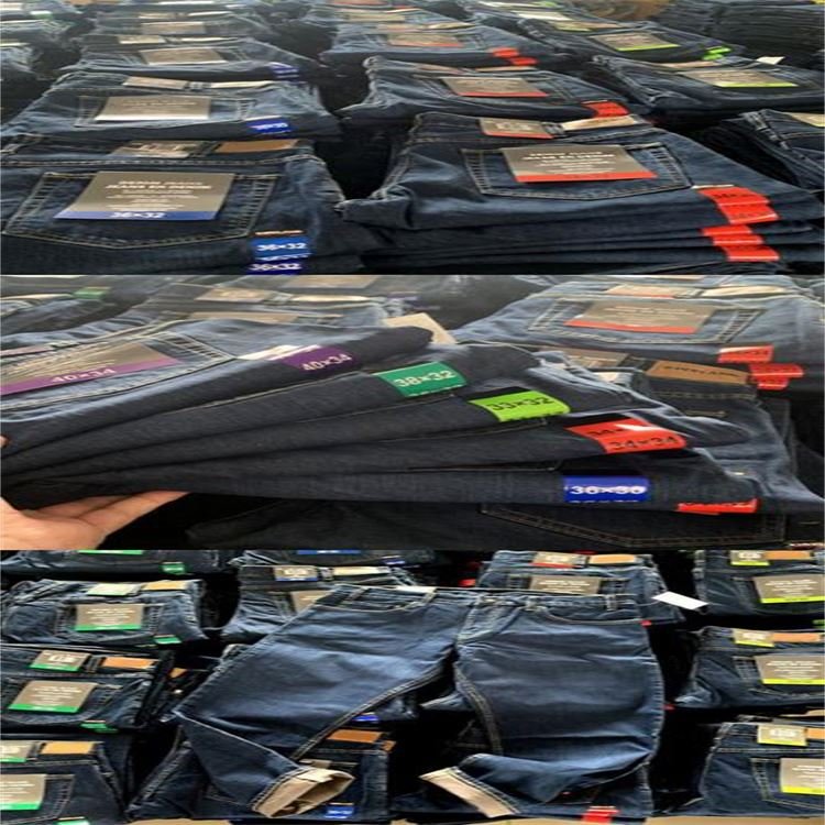 stock used fashion jeans men's skinny jeans stocks surplus garments cheap denim jeans for men mixed stock lots