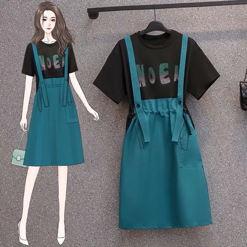 2022 Spring/Summer New Women's Fashion Casual Heavy Industry Sequins Embroidered Short Sleeve Dress