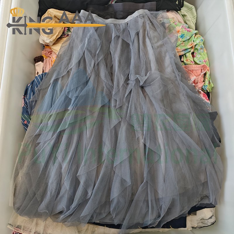 KINGAAA tulle skirt women maxi skirt long uk used clothes bales second hand clothes for female