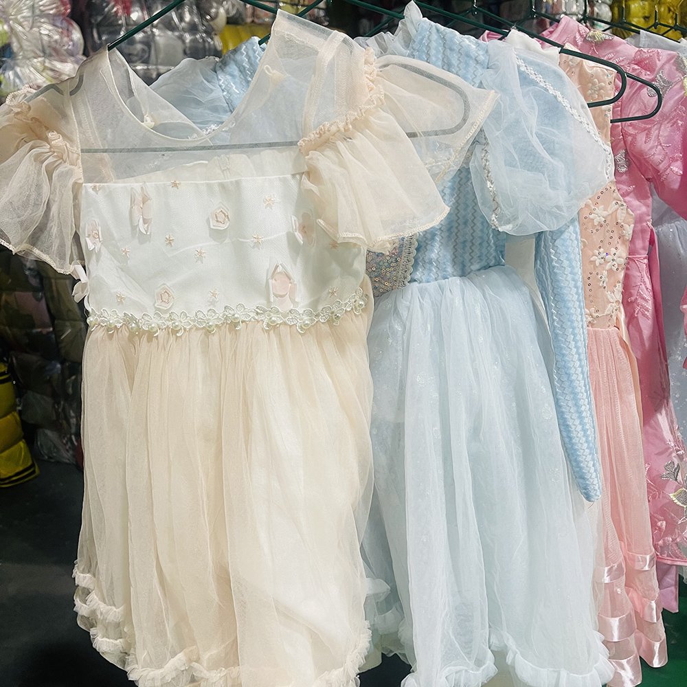 Used Children's Clothing Summer Fashion Girls Dress Factory Wholesale Second Hand Girls Princess Dresses Cheap girls clothing