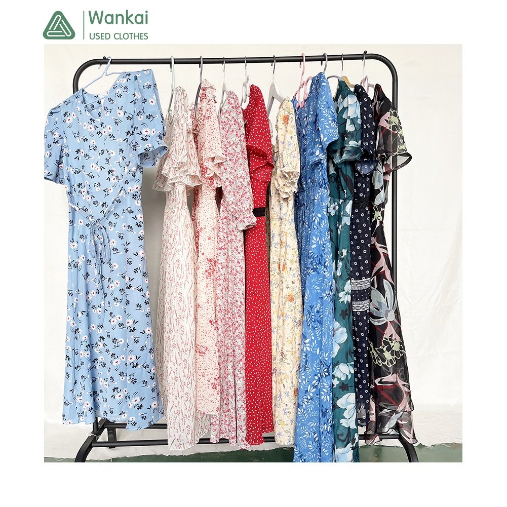CwanCkai Factory Wholesale Mixed Colors Women's Clothing Used, Good Quality Top Clean Women Size 8 Used Dresses