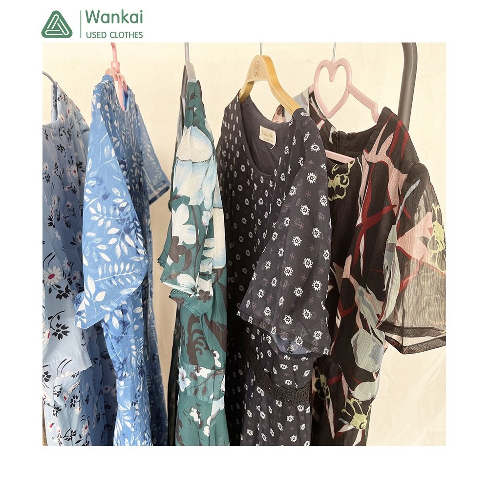 CwanCkai Factory Wholesale Mixed Colors Women's Clothing Used, Good Quality Top Clean Women Size 8 Used Dresses