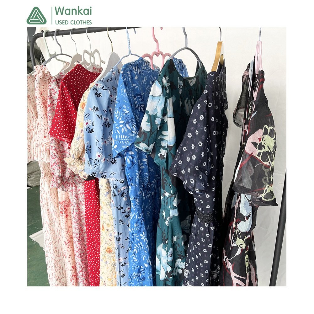 CwanCkai Factory Wholesale Mixed Colors Women's Clothing Used, Good Quality Top Clean Women Size 8 Used Dresses