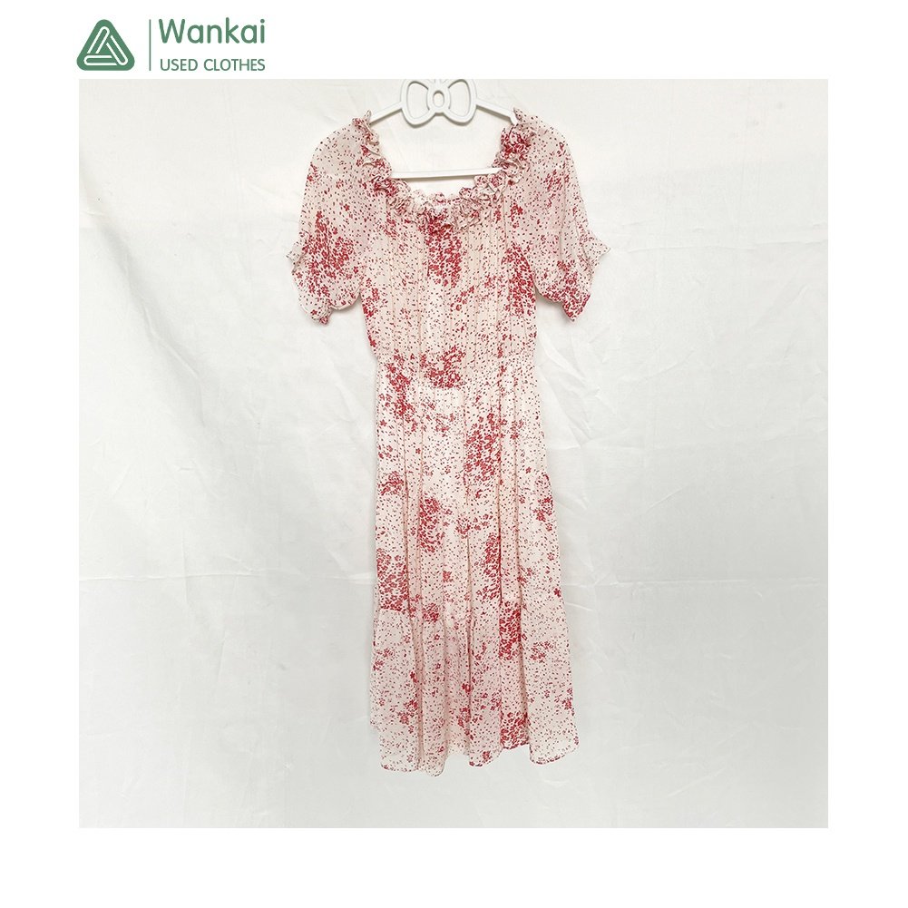 CwanCkai Factory Wholesale Mixed Colors Women's Clothing Used, Good Quality Top Clean Women Size 8 Used Dresses