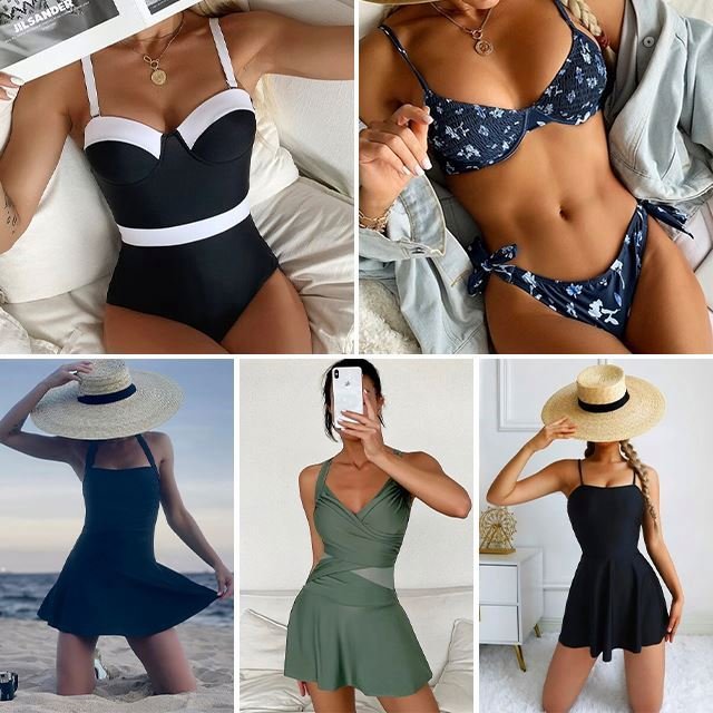 2024 Women's Sexy Fashion Bikini Set Women's Used One Piece Bikini Swimwear Clearance Wholesale