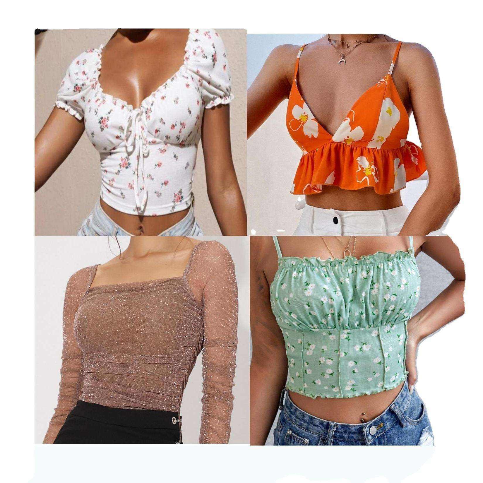 WO 2024 new women mix clothes bale croptops bulk clothes assorted brand fashion