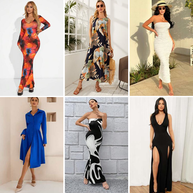 Summer Fashion Sexy Strap V-Neck Open Back Women's Printed Dress Wholesale