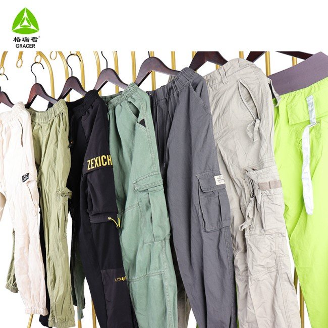 Used Cargo Pants Casual In Stock Ukay Ukay Bale Wholesale Thrift Branded Men Cargo Pants