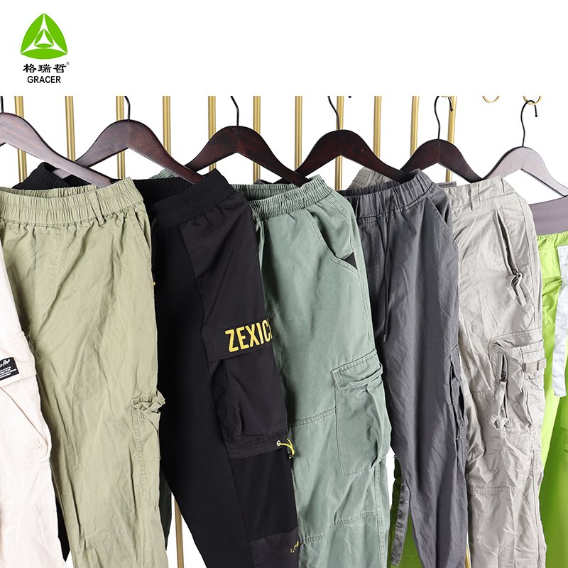 Used Cargo Pants Casual In Stock Ukay Ukay Bale Wholesale Thrift Branded Men Cargo Pants