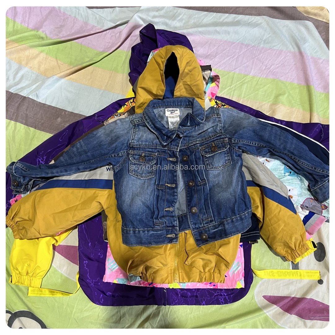used children spring and autumn jacket clothes children's clothing Bale jacket Wholesale Used Clothes from the China for kids