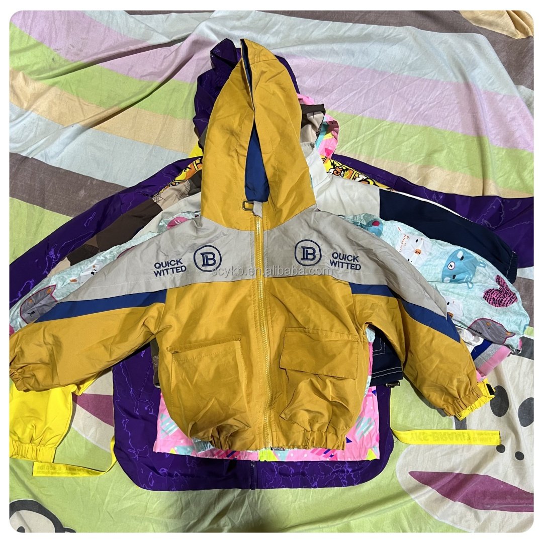 used children spring and autumn jacket clothes children's clothing Bale jacket Wholesale Used Clothes from the China for kids