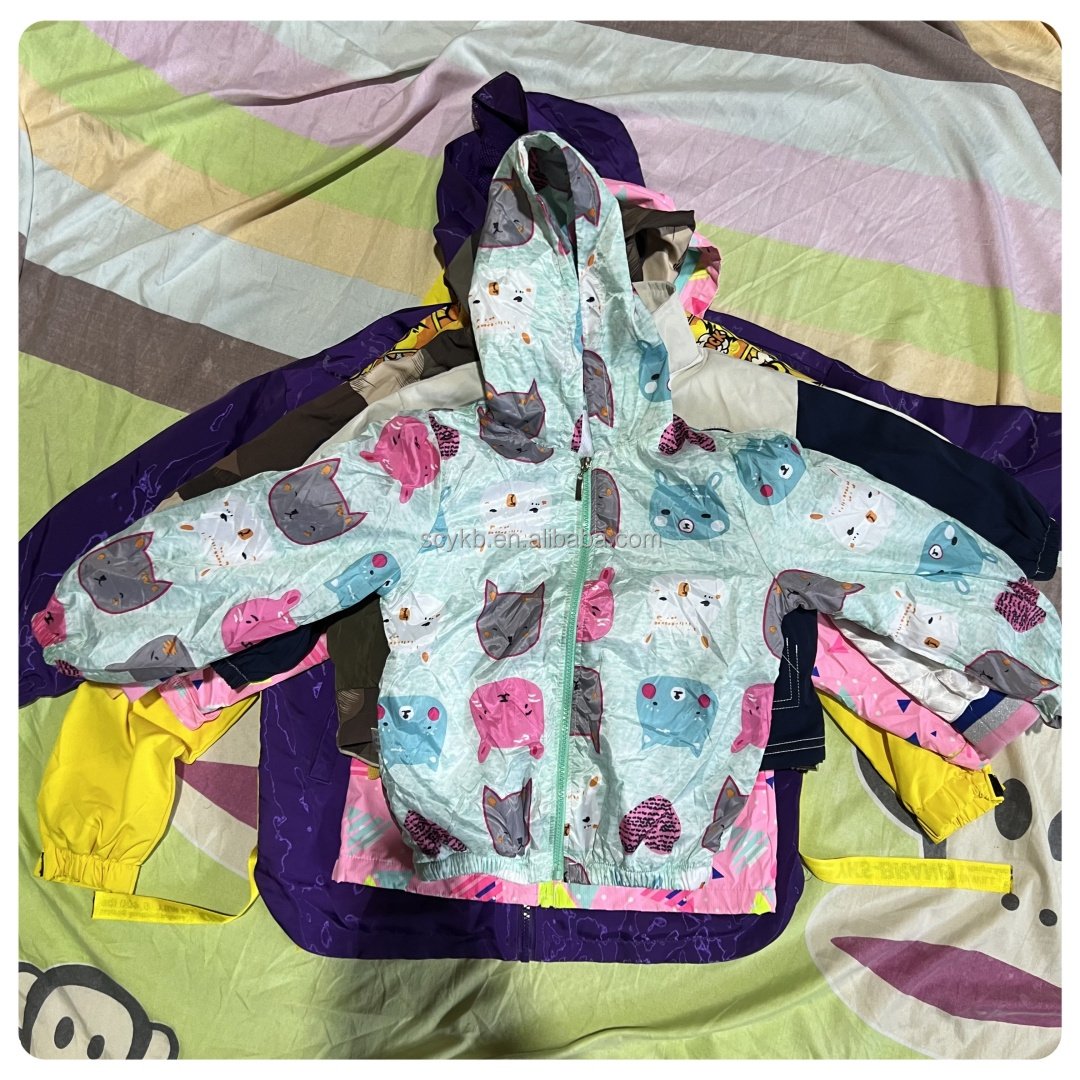 used children spring and autumn jacket clothes children's clothing Bale jacket Wholesale Used Clothes from the China for kids