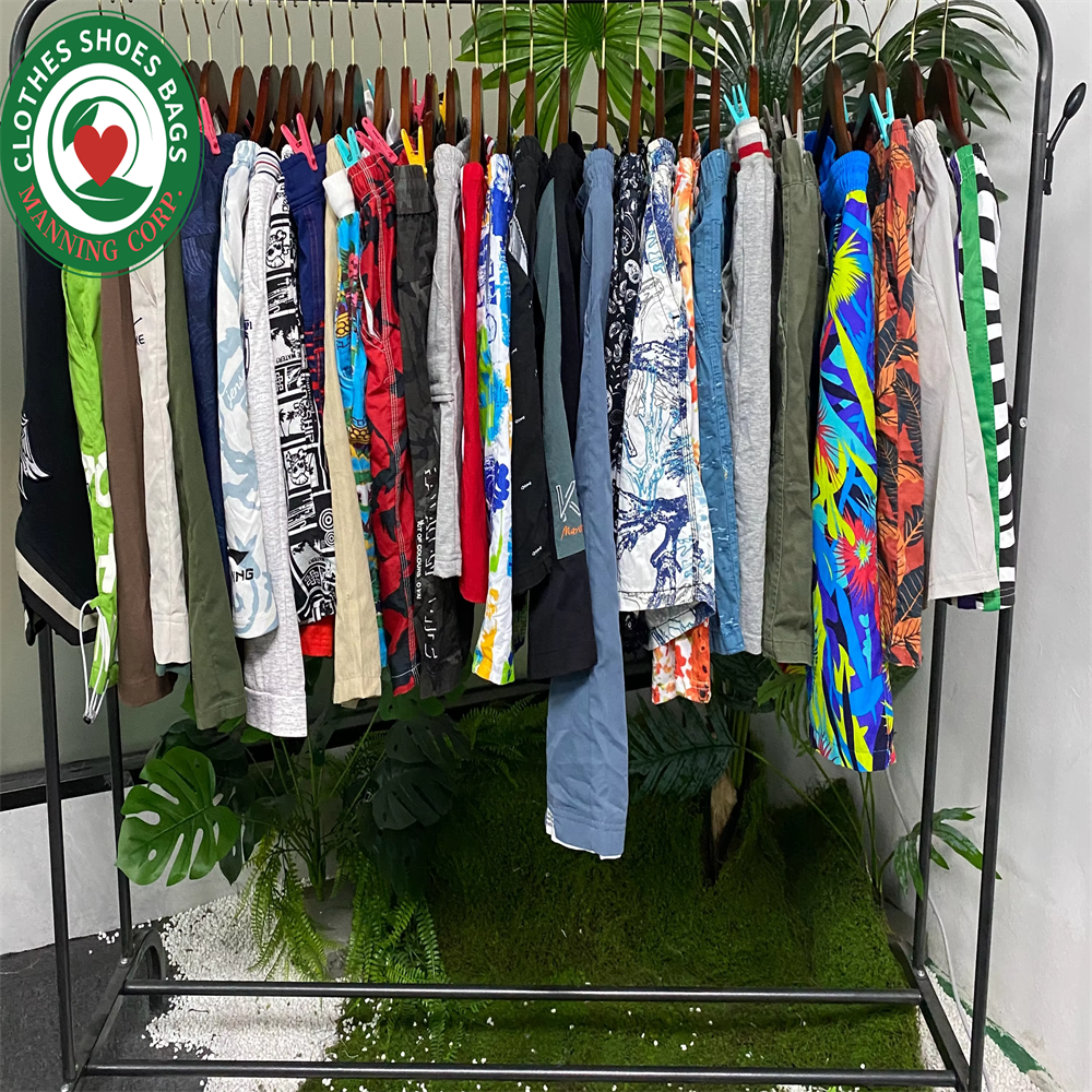 Wholesale Men's Summer Shorts Used Clothing Bundle/Used Beach Pants Shorts Casual Bulk Mixed For Male