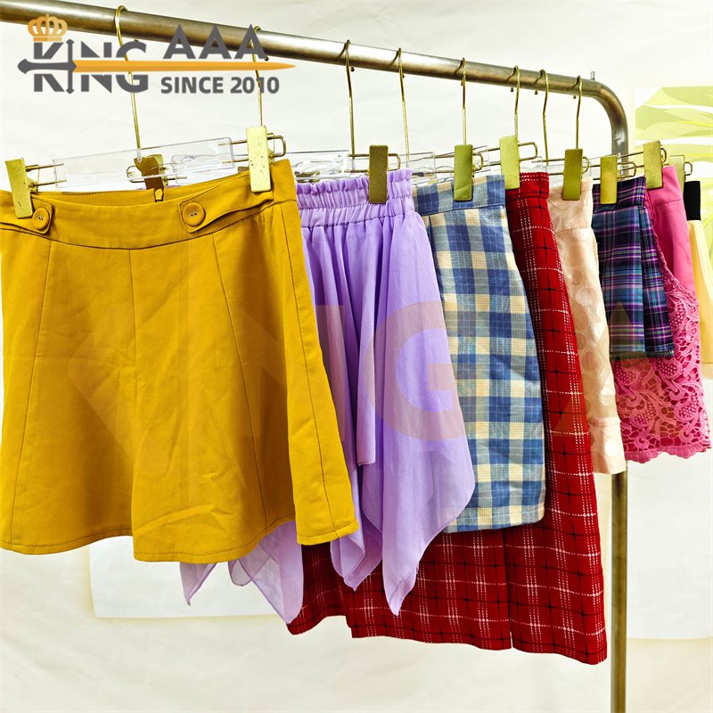 Wholesale Casual Ladies Clothes Short Skirt Cotton Summer Used Clothes Second Hand Clothes Clothing Skirt Bales