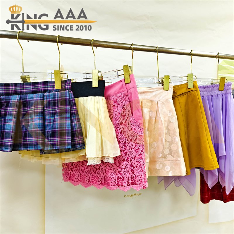 Wholesale Casual Ladies Clothes Short Skirt Cotton Summer Used Clothes Second Hand Clothes Clothing Skirt Bales