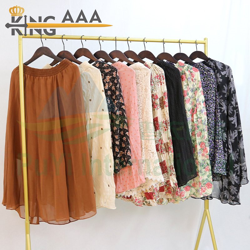 cotton Skirts long skirt women long skirt vip bales clothes 45kg premium dress used cloth second hand clothing bales 100kg