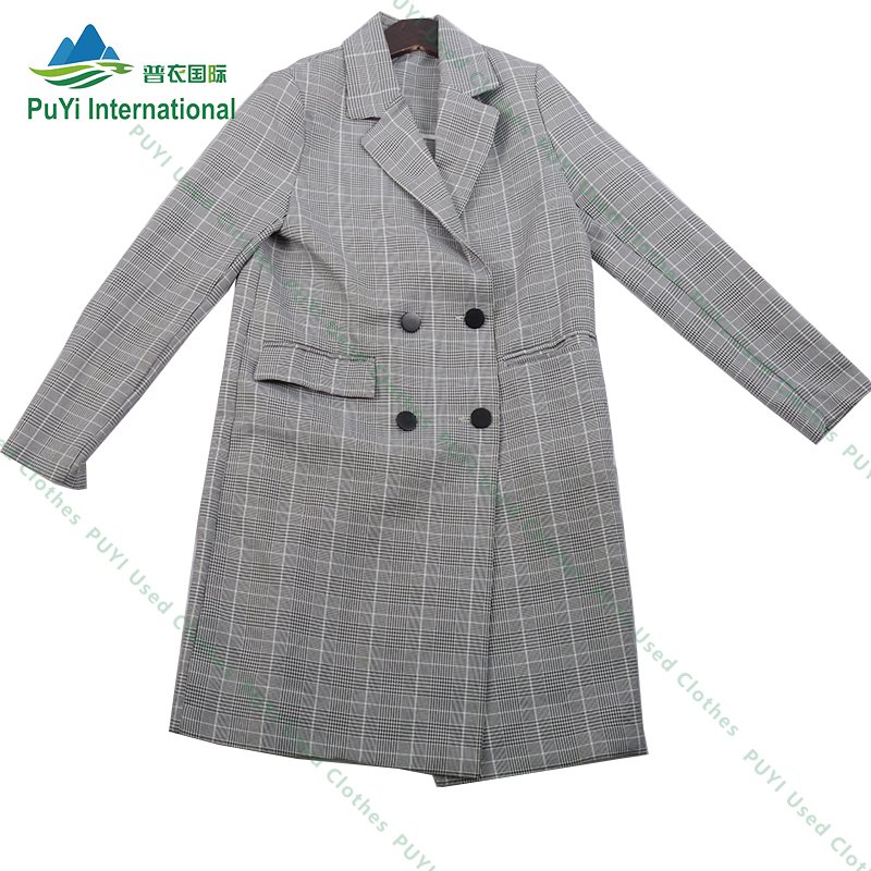 classic work trench coats overcoat jacket second hand clothes europe used coat and jacket clothing premium vintage