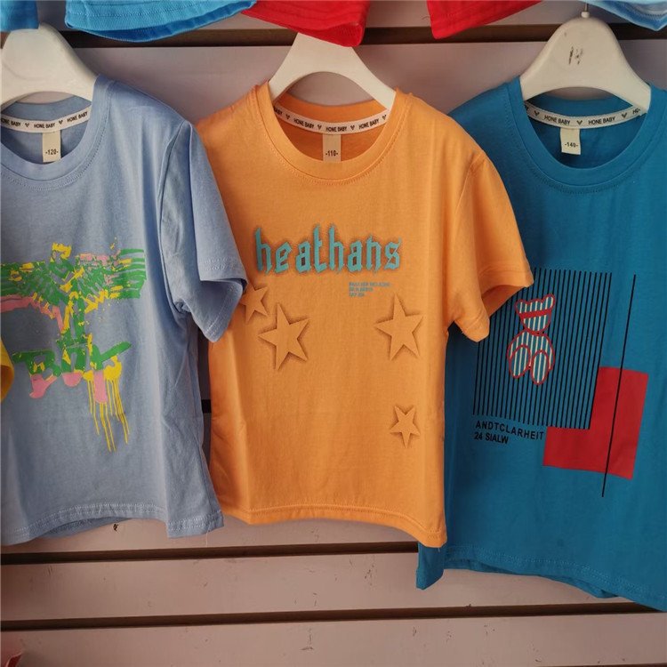 Cheap price wholesale Cotton girl's clothing t shirt top dress pants Baby Clothing Girl for apparer stock