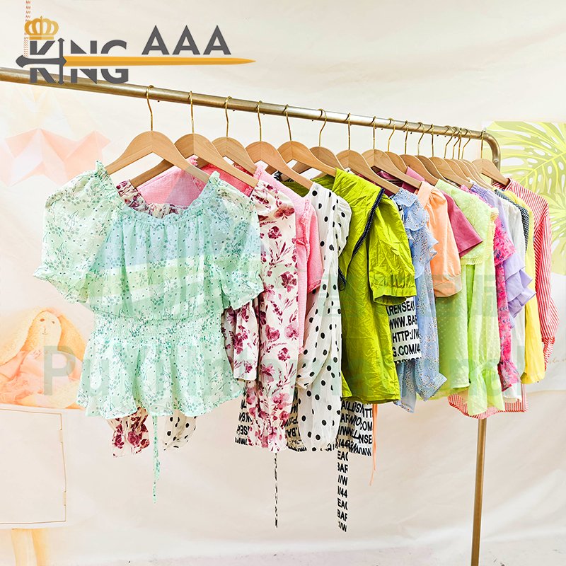 Wholesale Short Sleeve Cotton Top Blouse Ladies Elegant Women Shirts Summer Used Clothes Second Hand Clothing Bales