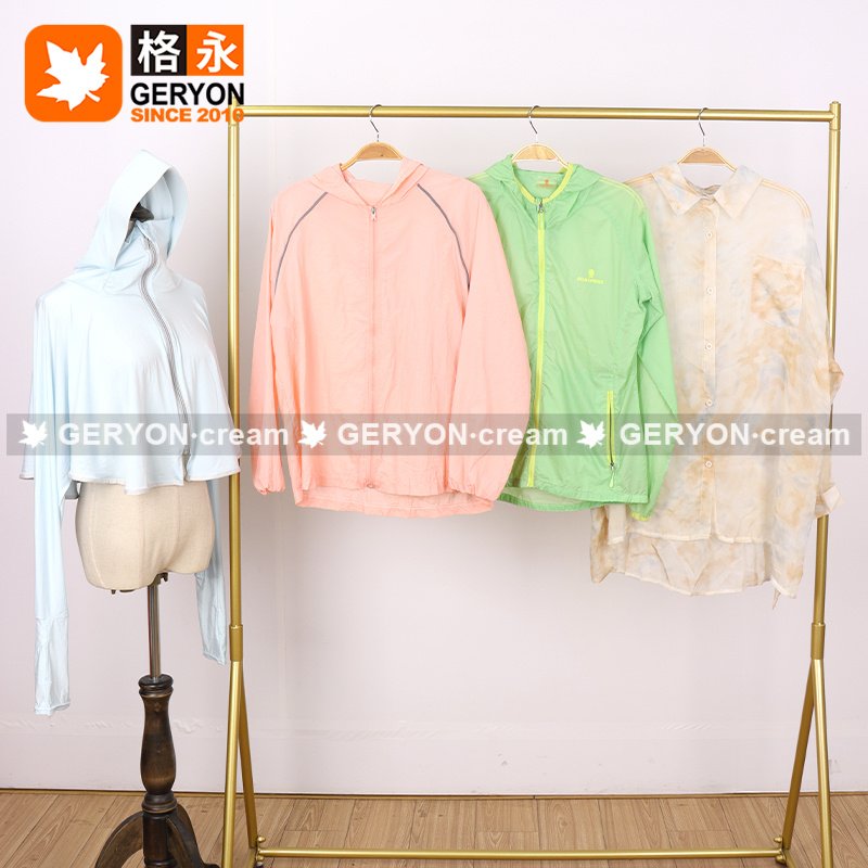 Summer Thin Breathable Anti-Ultraviolet Blouse Jacket surplus branded stock apparel used clothes cloth for women apparel stock