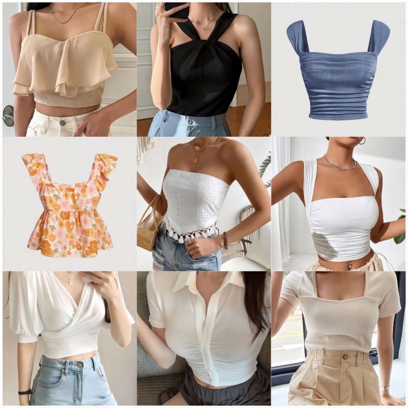 New stock clothes Women short top t-shirt low Price Bulk Clothing Casual Dress Clothes used clothes women dress