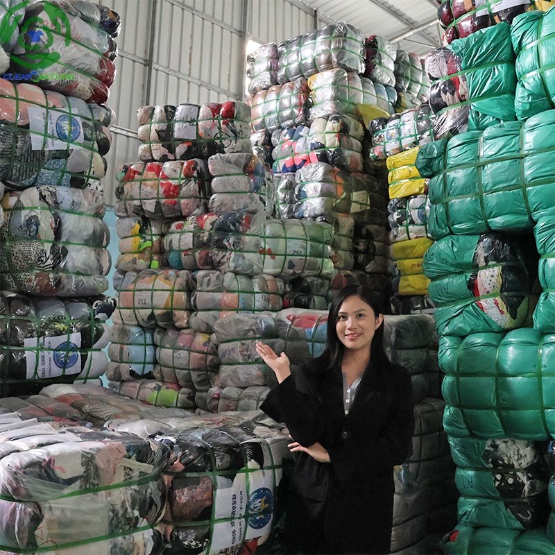 Ukay Bundle Supplier Clothes Bales Korea Thrift Branded Summer Hot Sell Tops Brand Clothes