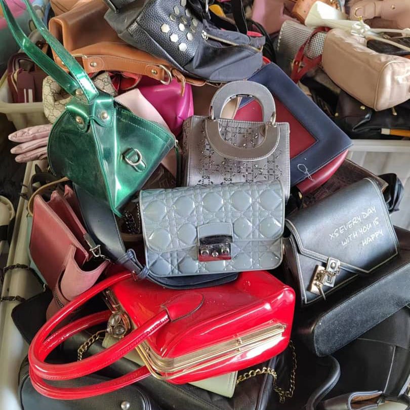 Used Bags Wholesale Mixed In Bales Second Hand Women Handbags Korea Branded Designer Cheap Ladies Purse Bags