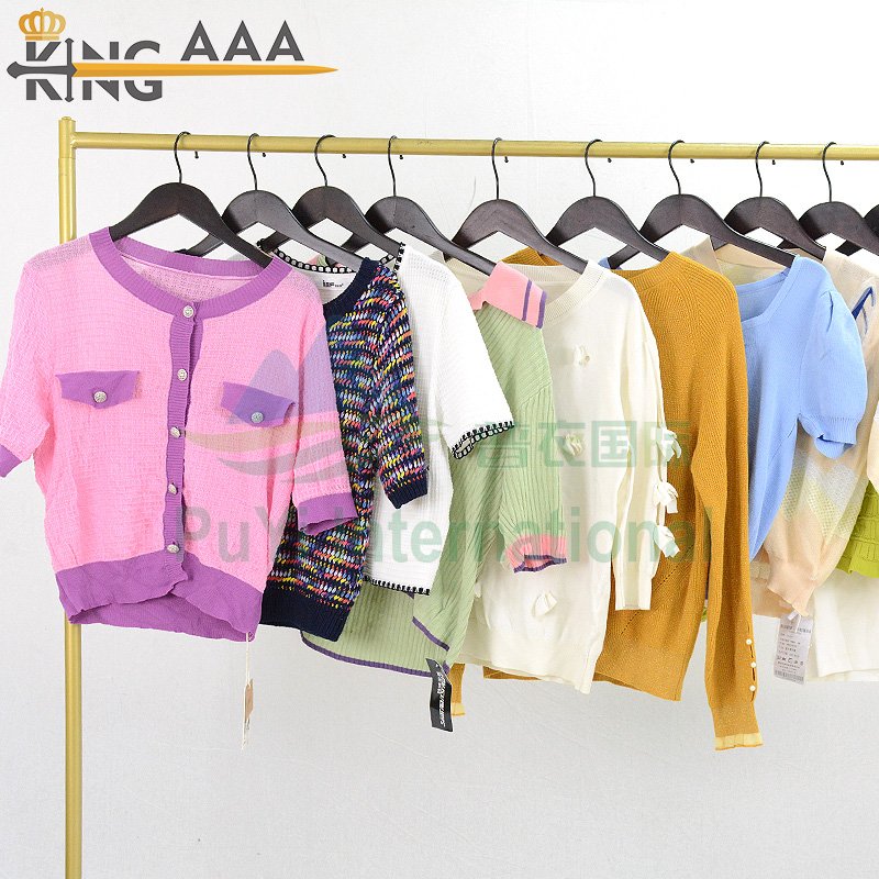 cropped jersey second hand knitted sweater shirts turtle neck sweaters used clothes bales for women