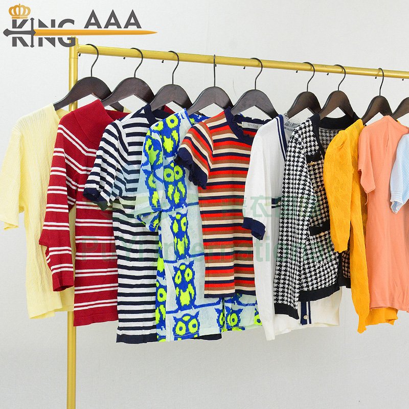 cropped jersey second hand knitted sweater shirts turtle neck sweaters used clothes bales for women