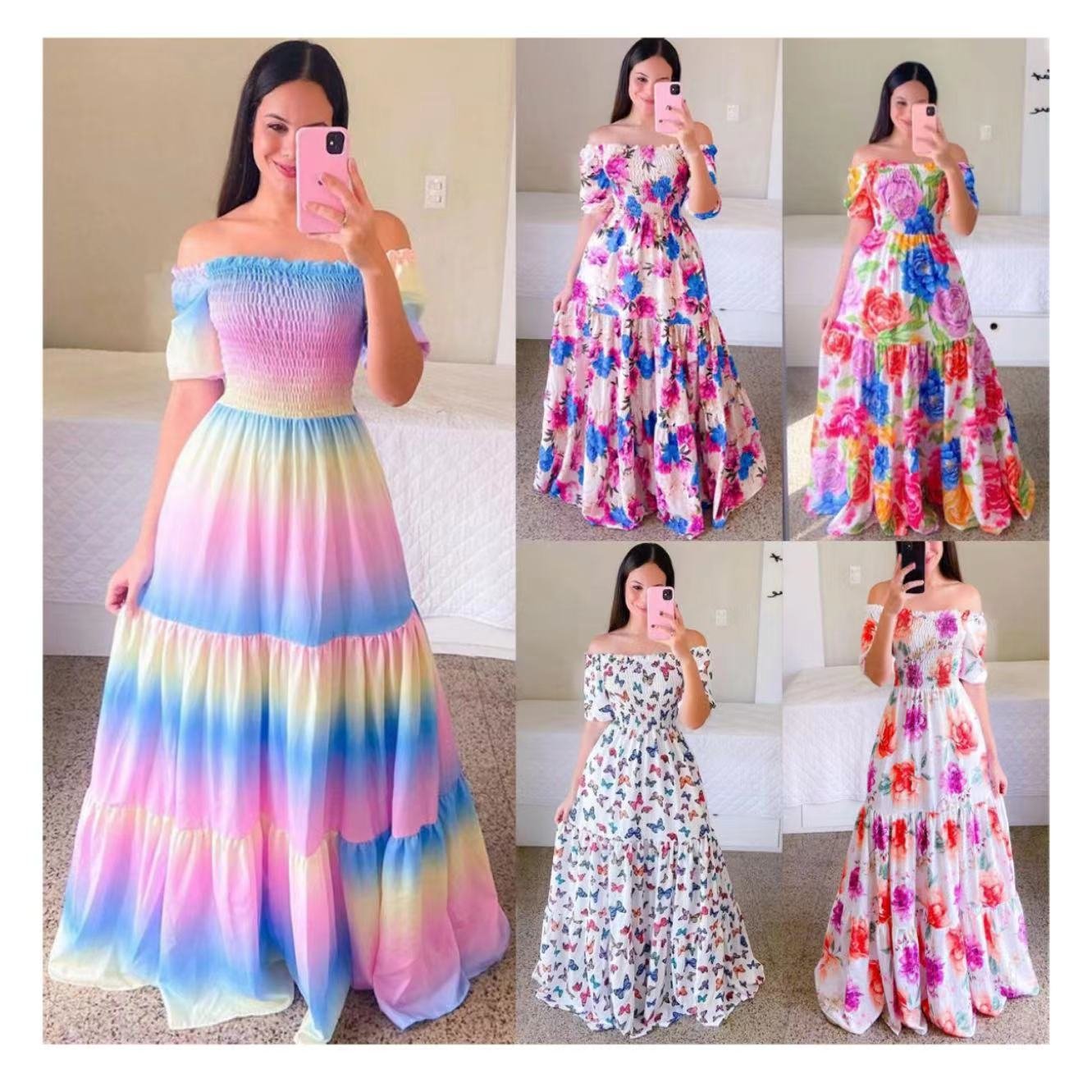 Stock Brand New Used Clothes Bales Mix Style Women Clothing Vendor Stock Bulk casual dress bulk clothes Used Clothing