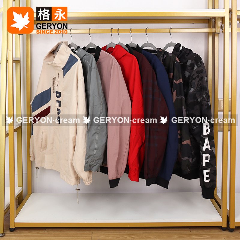 men's windbreaker mens used jackets used windbreaker used clothing jackets second hand man clothes