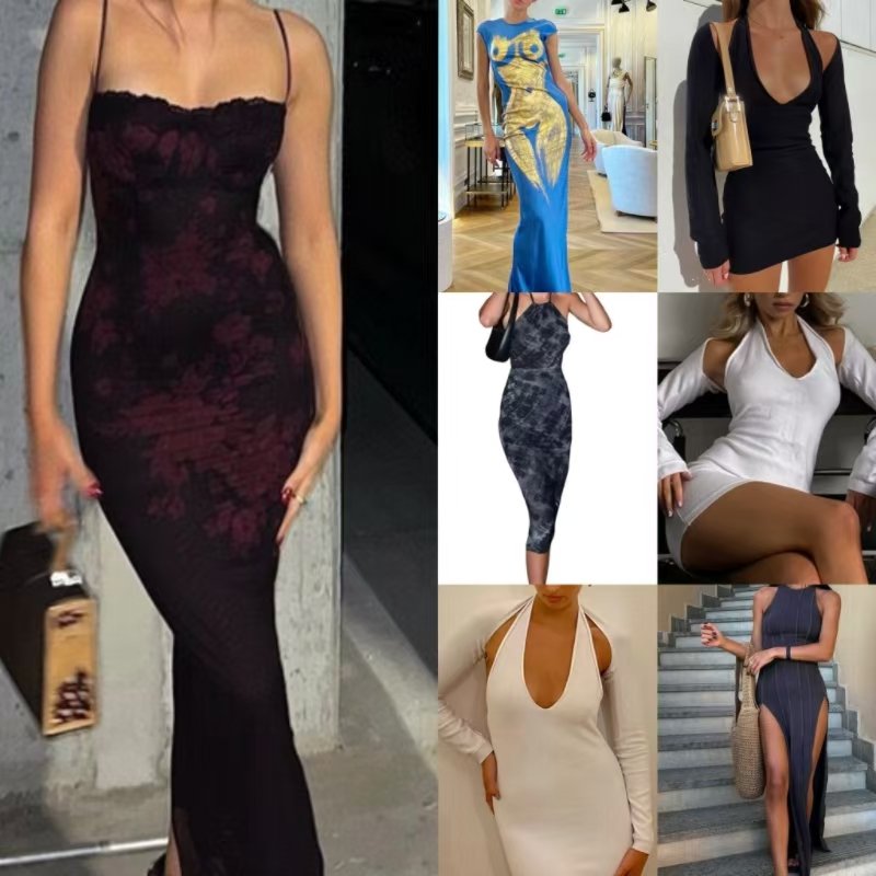 Branded Clothes Women's Mix Style Stock Dresses T-shirts Small Shirts Pants