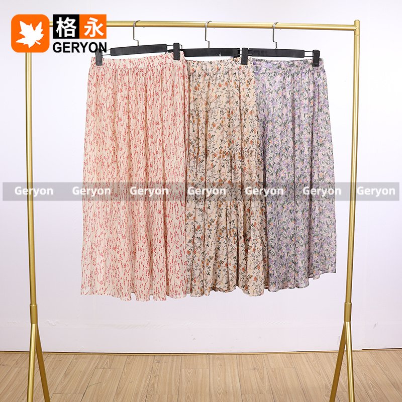GERYON boutique long silk skirt ukay bales vip clothes bulk philippines used clothing clothes from China
