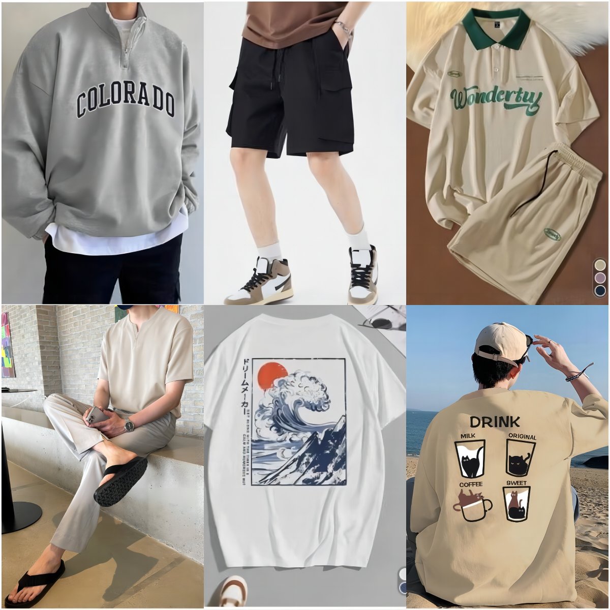 Clearance of Men's Used Summer POLO Shirt Logo Embroidered Pure Cotton Men's POLO T-shirt Inventory Randomly Shipped