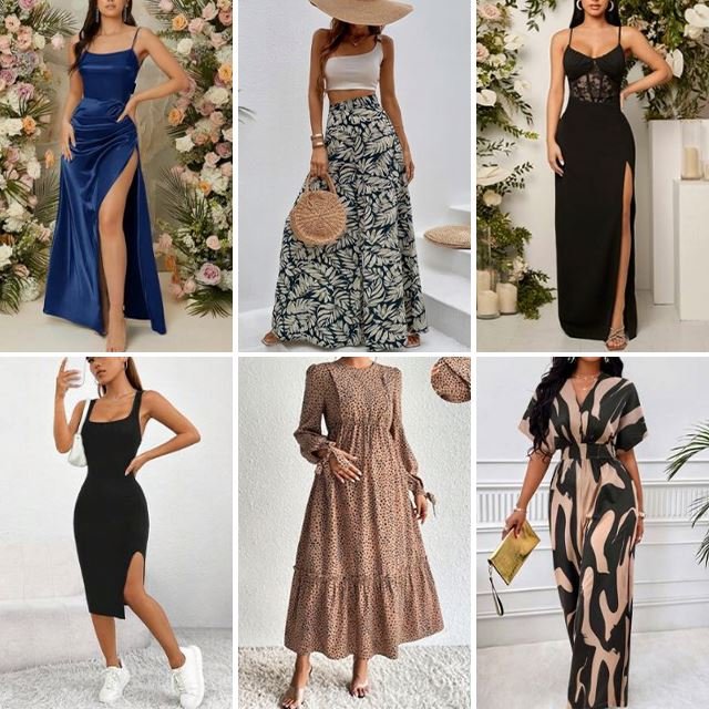 Inventory wholesale used casual loose printed dresses mixed wholesale batch random shipment