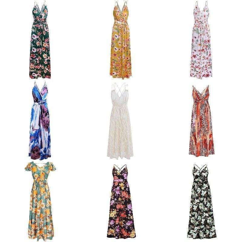 Wholesale stock high quality 2022 spring summer new frilly lace used dress women's used dress stock wholesale